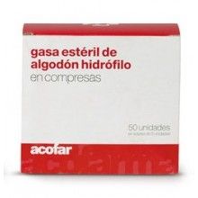 ACOFAR GASA ÉSTERIL ALGODÓN HIDRÓFILO 50UDS