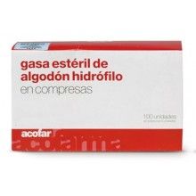 ACOFAR GASA ÉSTERIL ALGODÓN HIDRÓFILO 100UDS