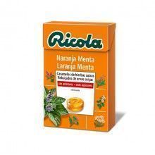 RICOLA CARAMELOS NARANJA MENTA SIN AZUCAR 50G