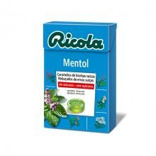 RICOLA CARAMELOS MENTOL SIN AZUCAR 50G